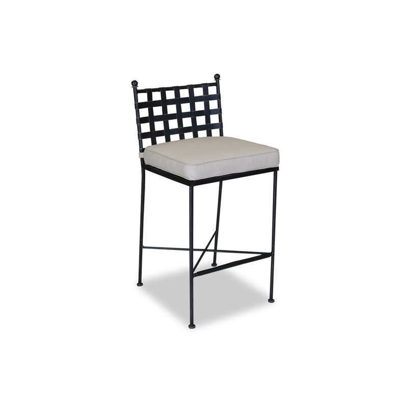 Lucier Patio Bar Stool with Cushion & Reviews Joss & Main